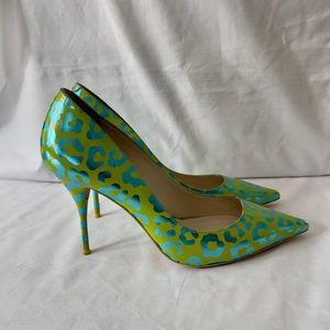Sophia Webster metallic pointy heel animal pattern pump stilettos